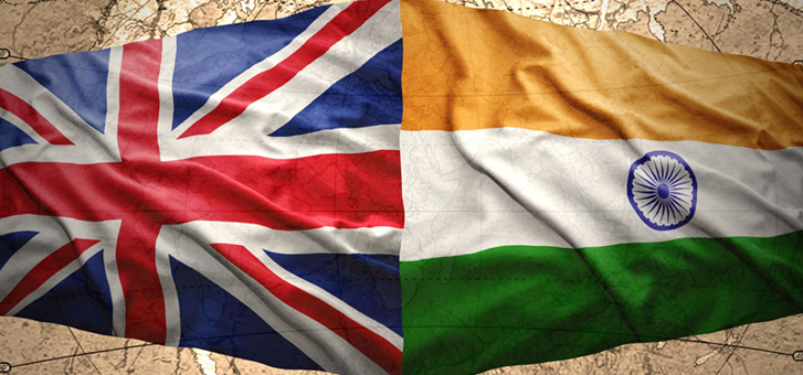 UK India Flags